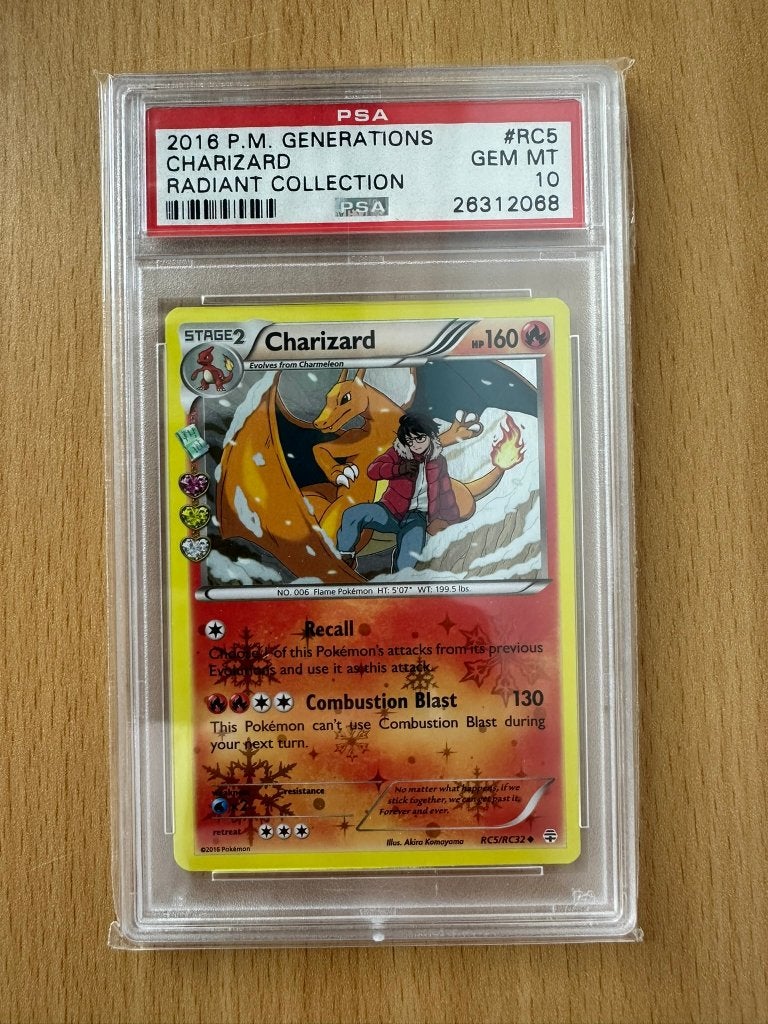 Charizard Radiant Collection - Generations PSA 10, Ophalen of Verzenden, Nieuw, Losse kaart