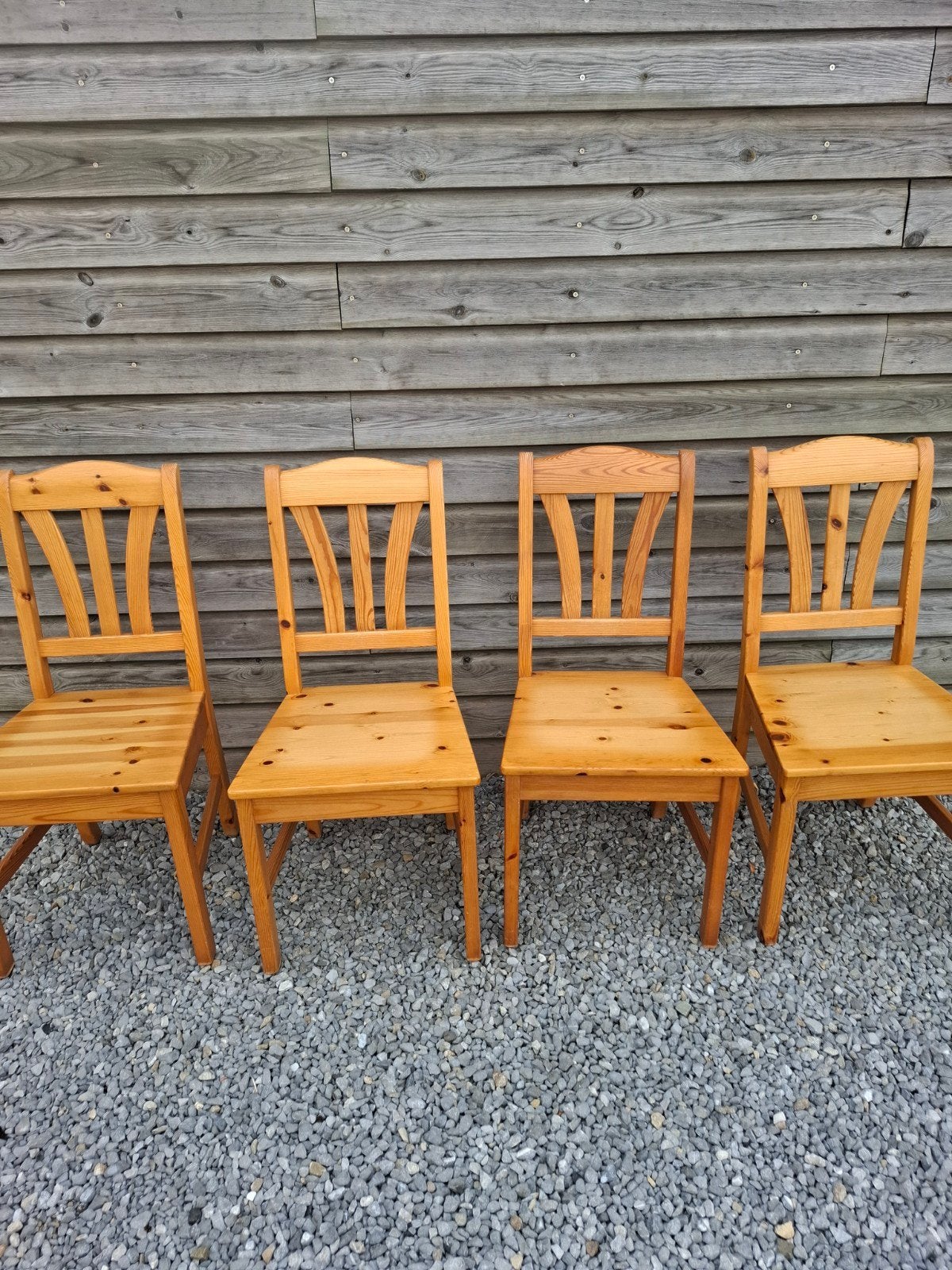 4 chaises en pin, Huis en Inrichting, Stoelen
