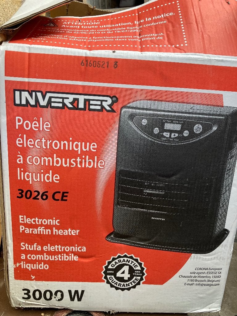 Inventer poêle pétrole 3000w, Bricolage & Construction, Chauffage & Radiateurs, Moins de 60 cm, Enlèvement, Poêle, 30 à 80 cm