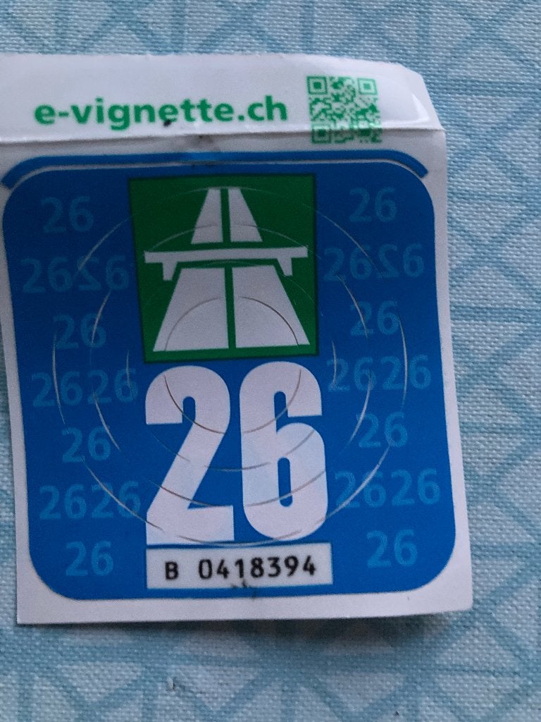 Wegenvignet Zwitserland 2026