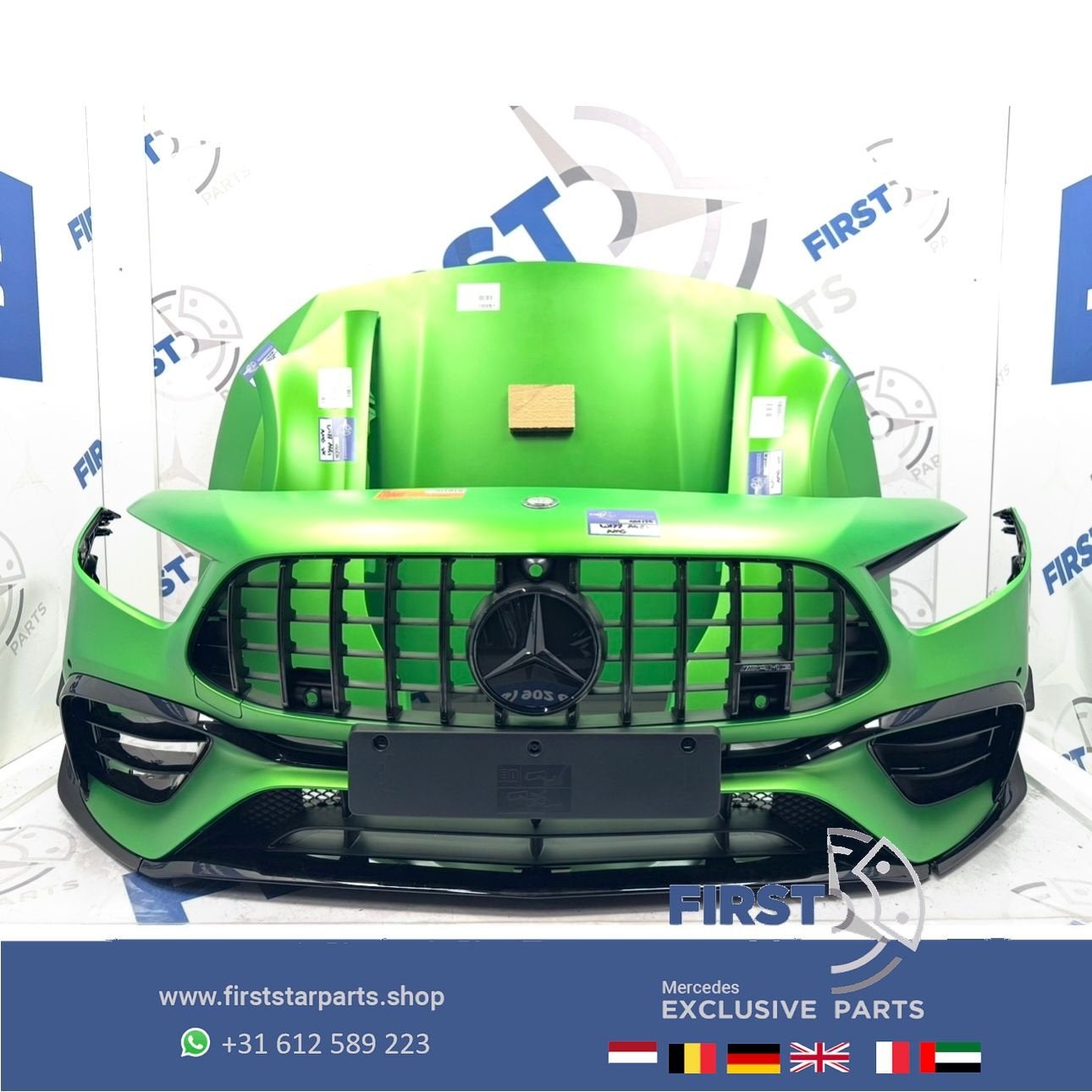 (2025) W177 A45 AMG VOORKOP FRONT FACELIFT A45s Mercedes A K, Gebruikt, -, Voor, Ophalen of Verzenden