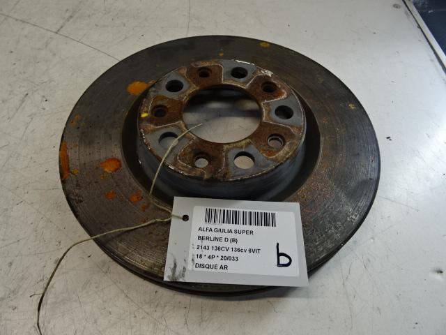 FREIN DISQUE ARRIÈRE Alfa Romeo Giulia (952), Utilisé, Alfa Romeo