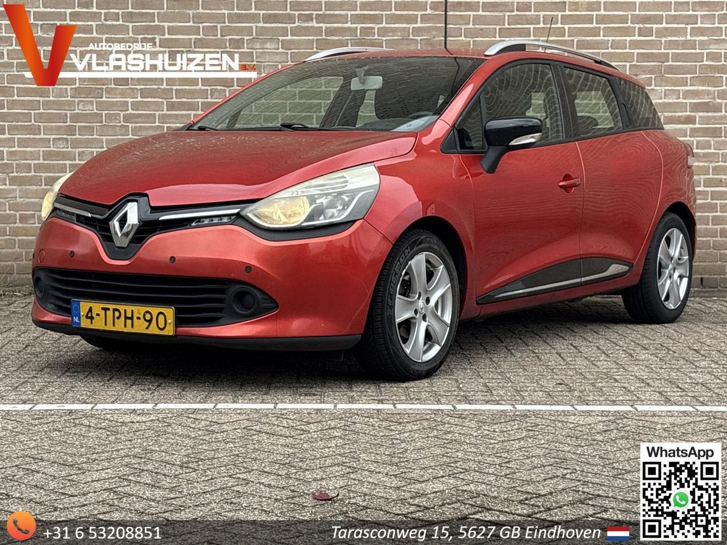 Renault Clio Estate 1.5 dCi ECO Expression | Climate | Cruis, Auto's, Electronic Stability Program (ESP), Bedrijf, Rood, Clio