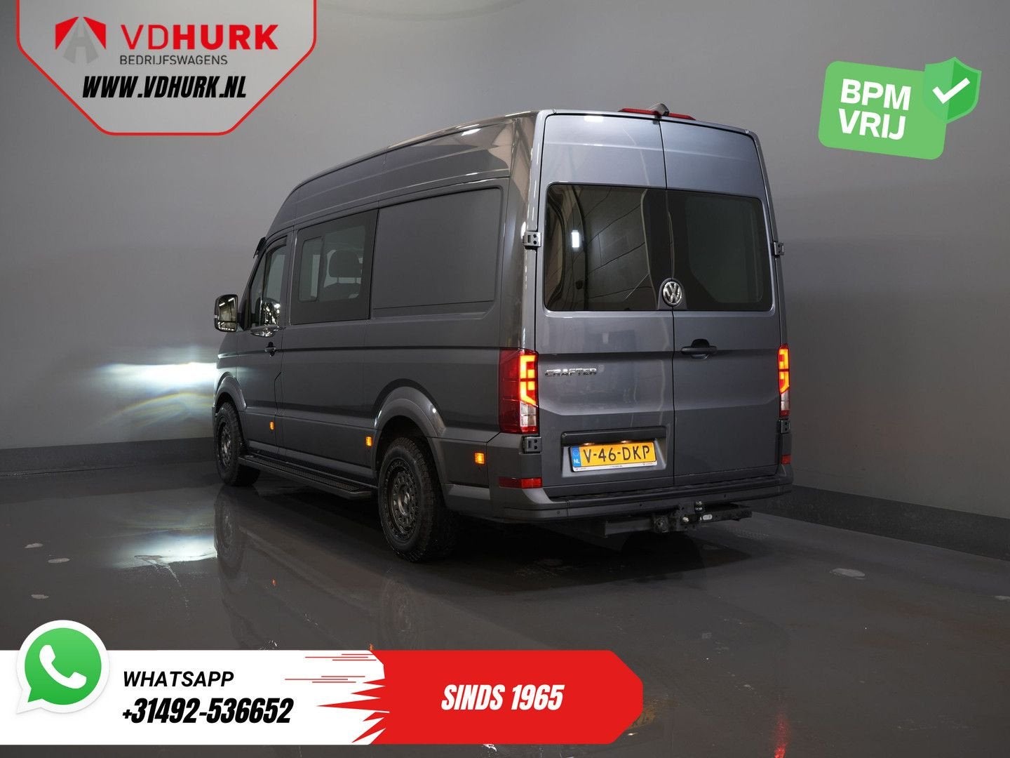Volkswagen Crafter 2.0 TDI 180 pk DSG Aut. L3H3 DC Dubbel Ca, Auto's, Bestelwagens en Lichte vracht, Automaat, Parkeersensor, 257 g/km