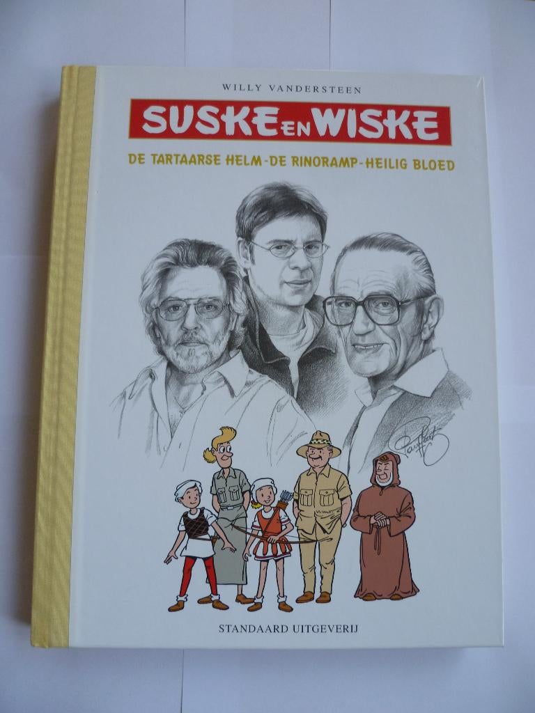 S&W LUXE UITGAVE GROOT FORMAAT"DE 3 MEESTERS"+TEKENING 2002, Neuf, Enlèvement ou Envoi, Willy Vandersteen, Une BD