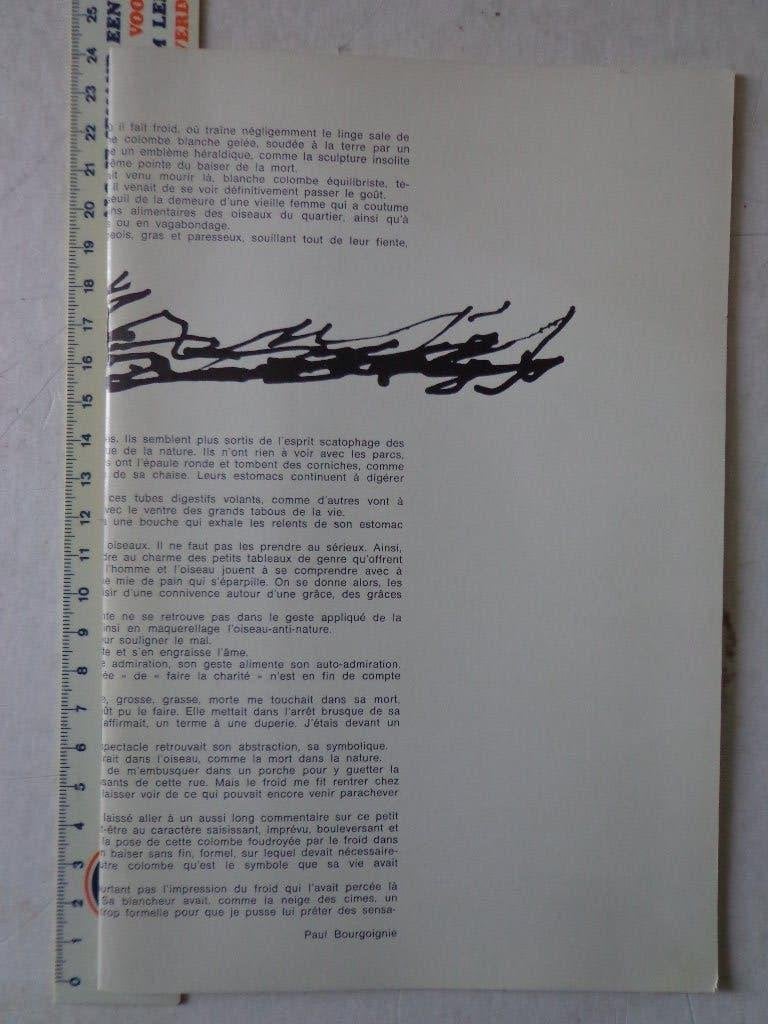 Strates numéro 2 rarissime avril 1964 Christian Dotremont, Peinture et dessin, Enlèvement ou Envoi, Utilisé, Christian Dotremont
