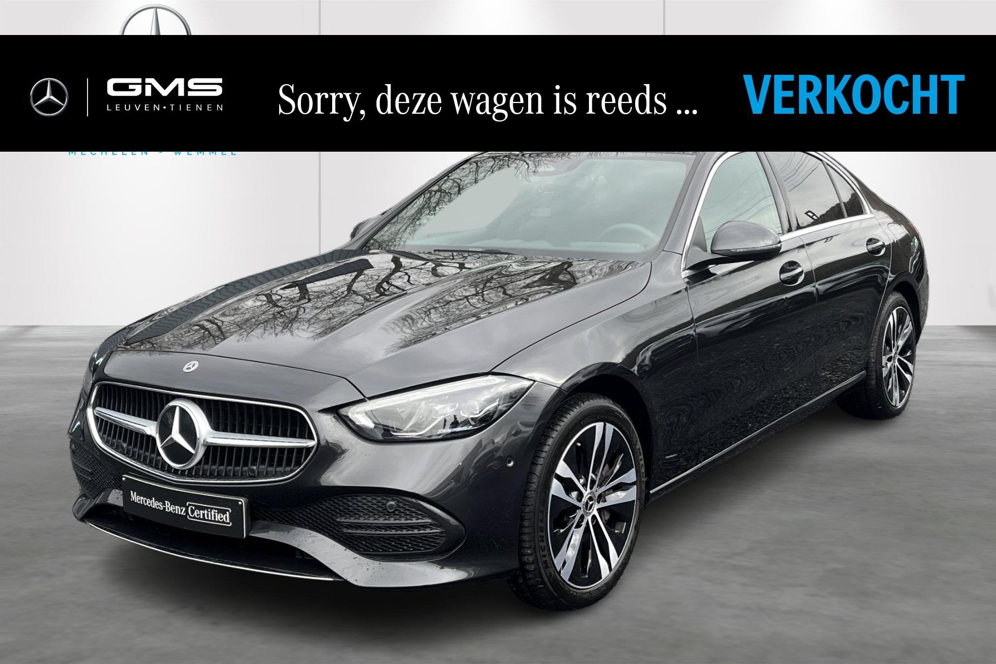 Mercedes-Benz C-klasse C 300 e Luxury Line, Auto's, Automaat, 4 deurs, Zwart, 4 cilinders
