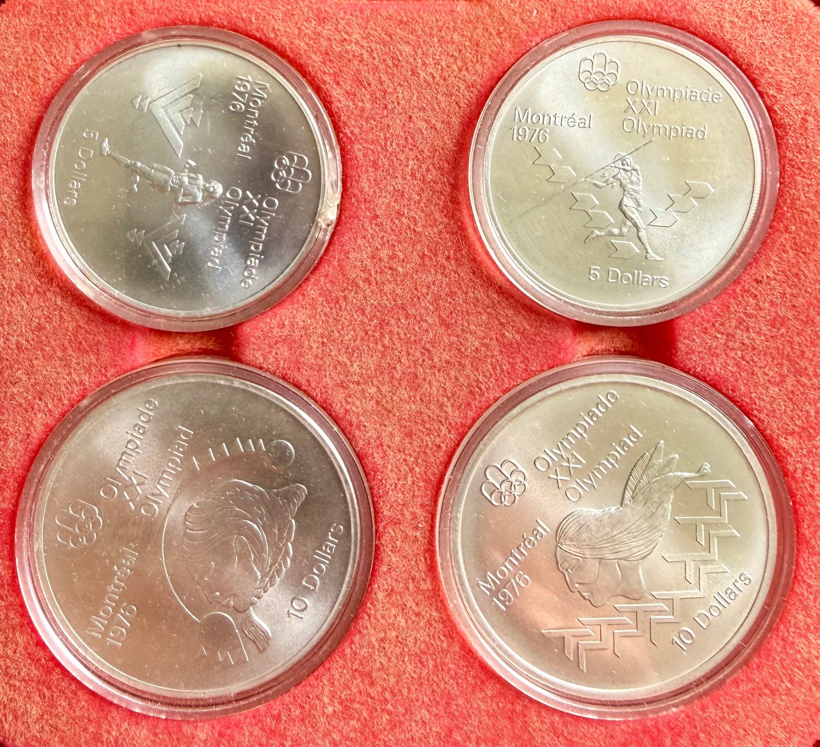 Coffret dollars  argent jeux olympiques 1976 Montréal, Enlèvement ou Envoi, Série, Argent