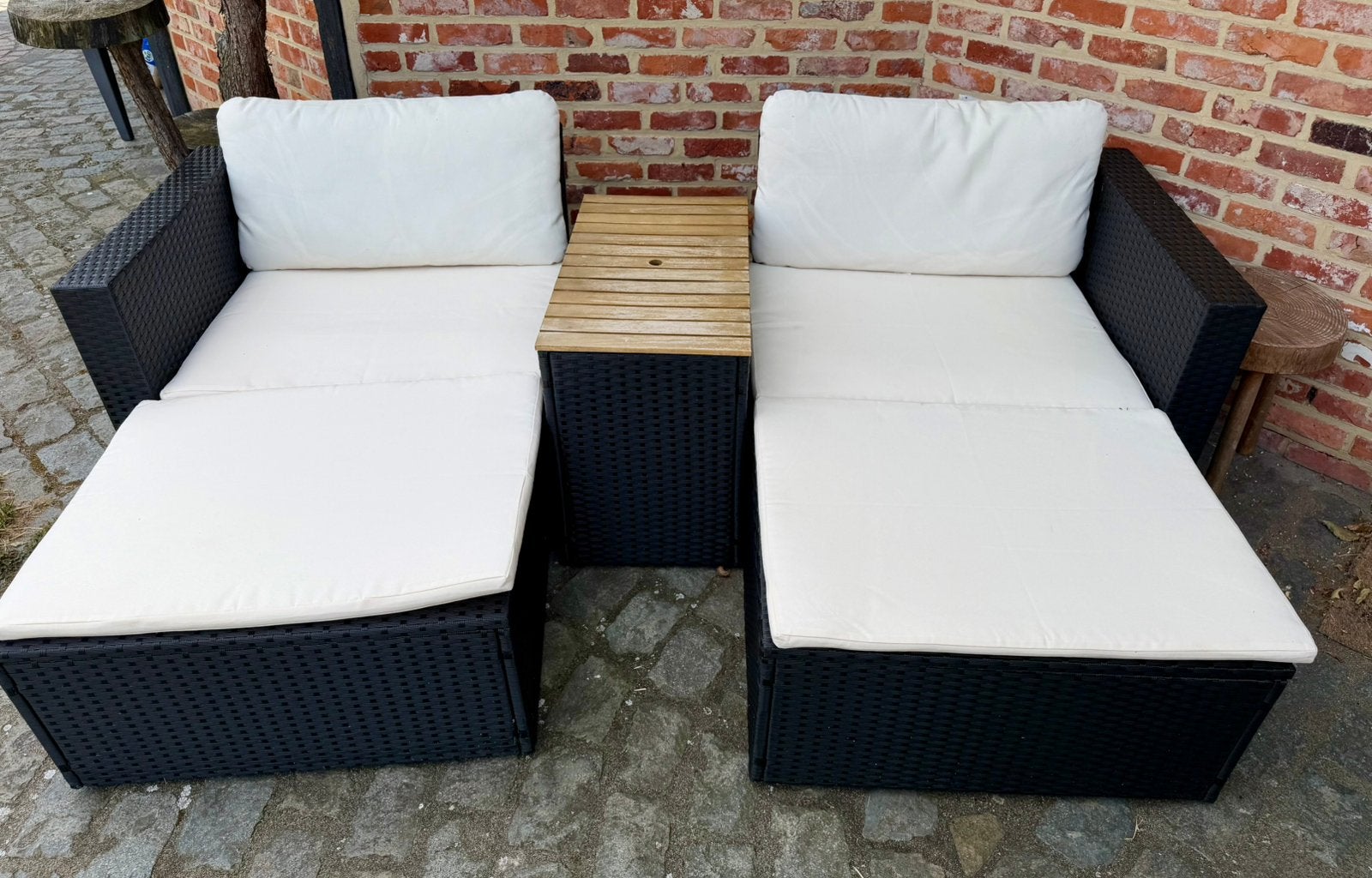 Loungeset, Jardin & Terrasse, Chaises longues, Comme neuf, Enlèvement