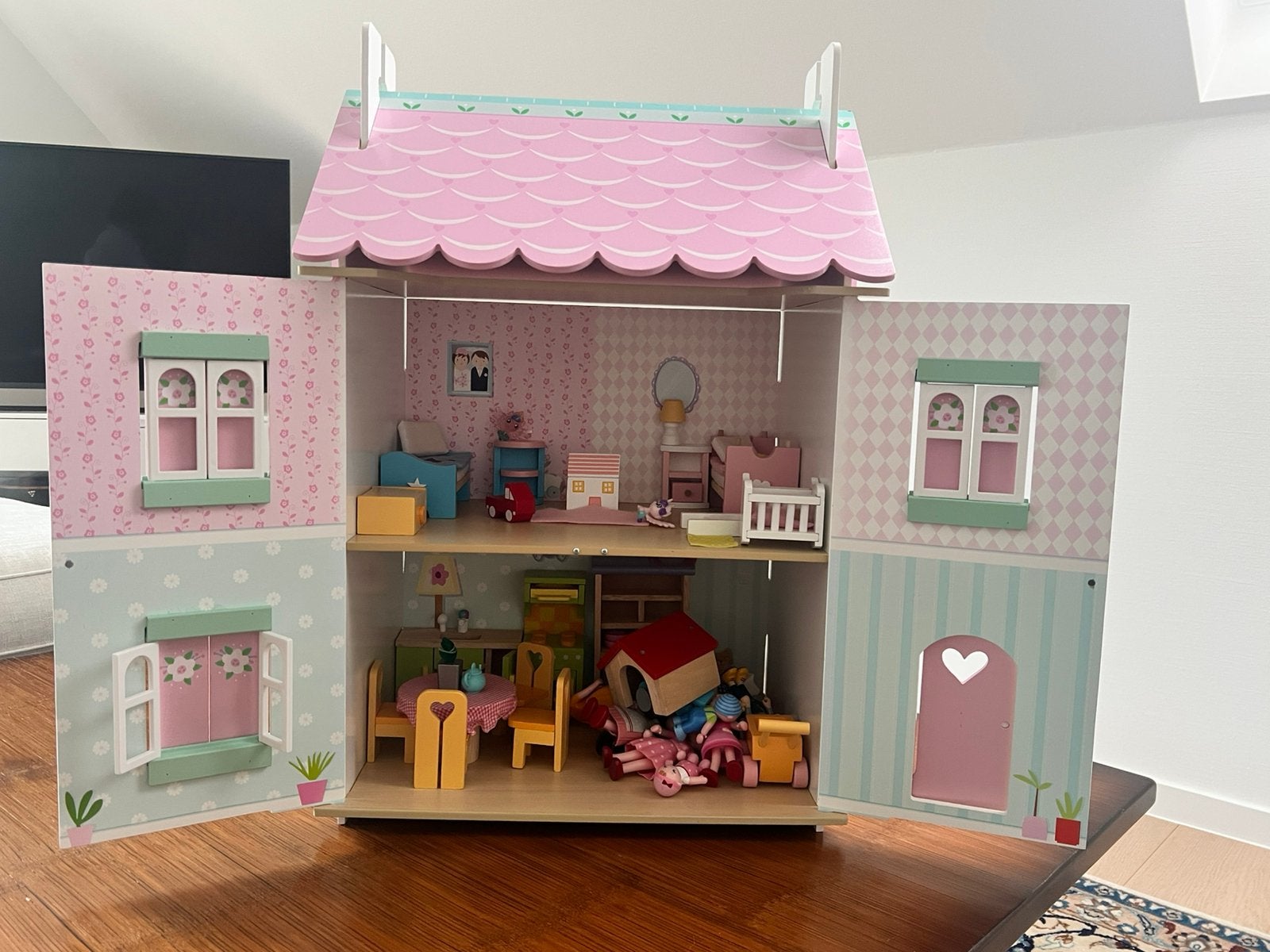 Poppenhuis, Kinderen en Baby's, Speelgoed | Poppenhuizen, Ophalen, Zo goed als nieuw, Poppenhuis