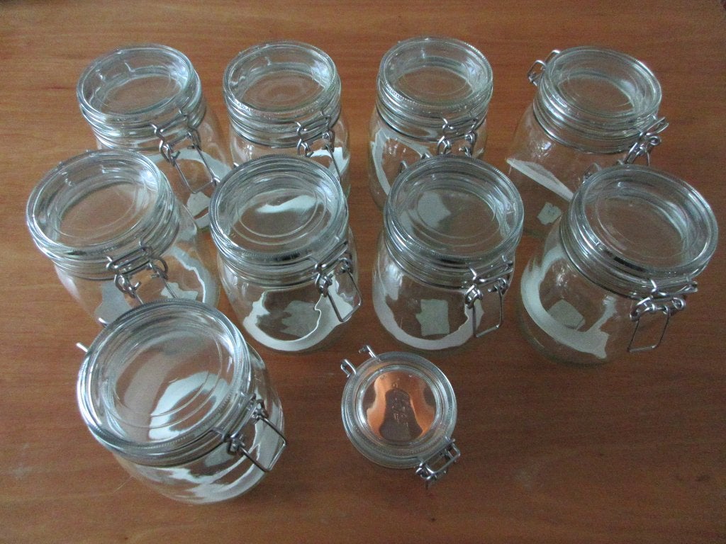 Glazen voorraadpotten, Enlèvement, Neuf, Verre, IKEA