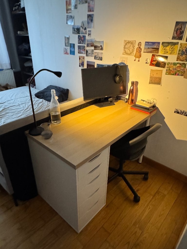 Kantoor LAGKAPTEN/ALEX, Huis en Inrichting, Bureaus, Ophalen, 120 cm, Hout, Zo goed als nieuw