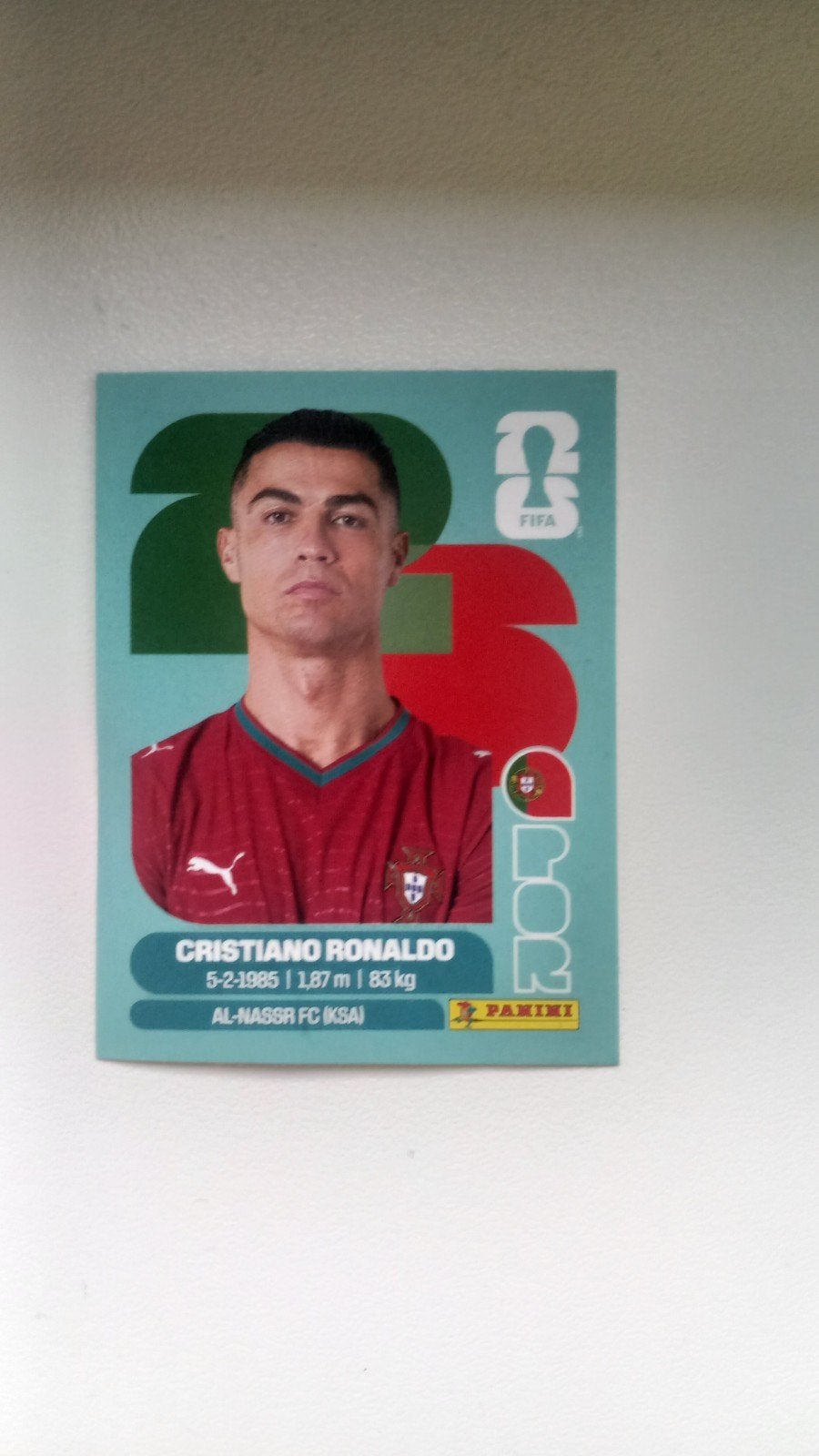 Coupe du monde Panini Ronaldo 26, Enlèvement