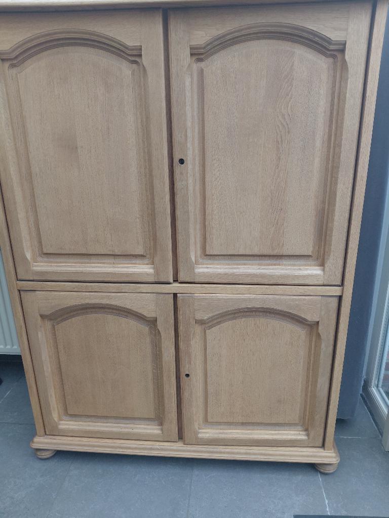 kast, volle eik, Ophalen, 100 tot 150 cm, 100 tot 150 cm, Eikenhout