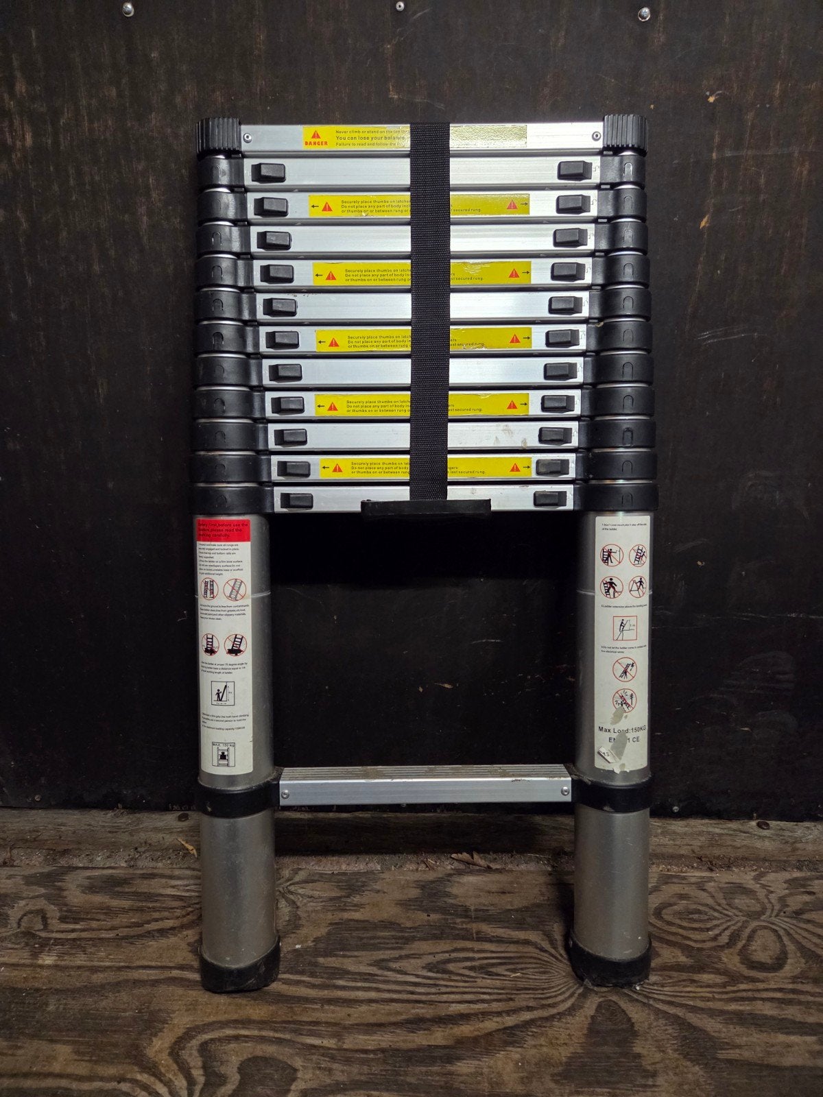 telescopische ladder, Doe-het-zelf en Bouw, Ophalen, Ladder