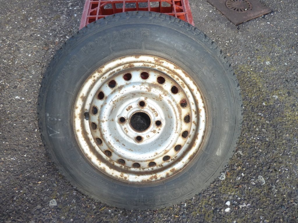 Oldtimer band met velg 165 R 13, Ophalen, Gebruikt, 13 inch, Banden en Velgen