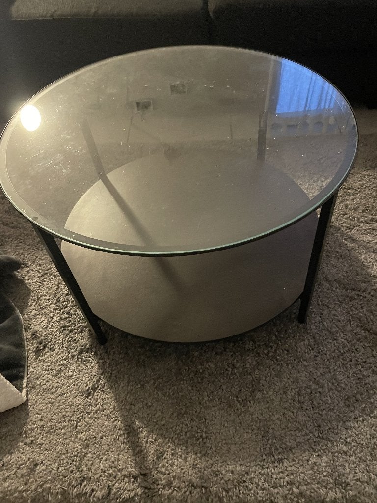 salontafel, Huis en Inrichting, Ophalen, Gebruikt, Rond, Overige houtsoorten