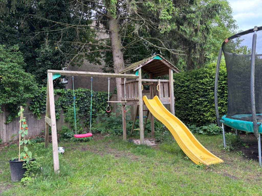 Speeltoestel schommel Jungle Gym met glijbaan en zandbak, Kinderen en Baby's, Ophalen, Gebruikt, Glijbaan