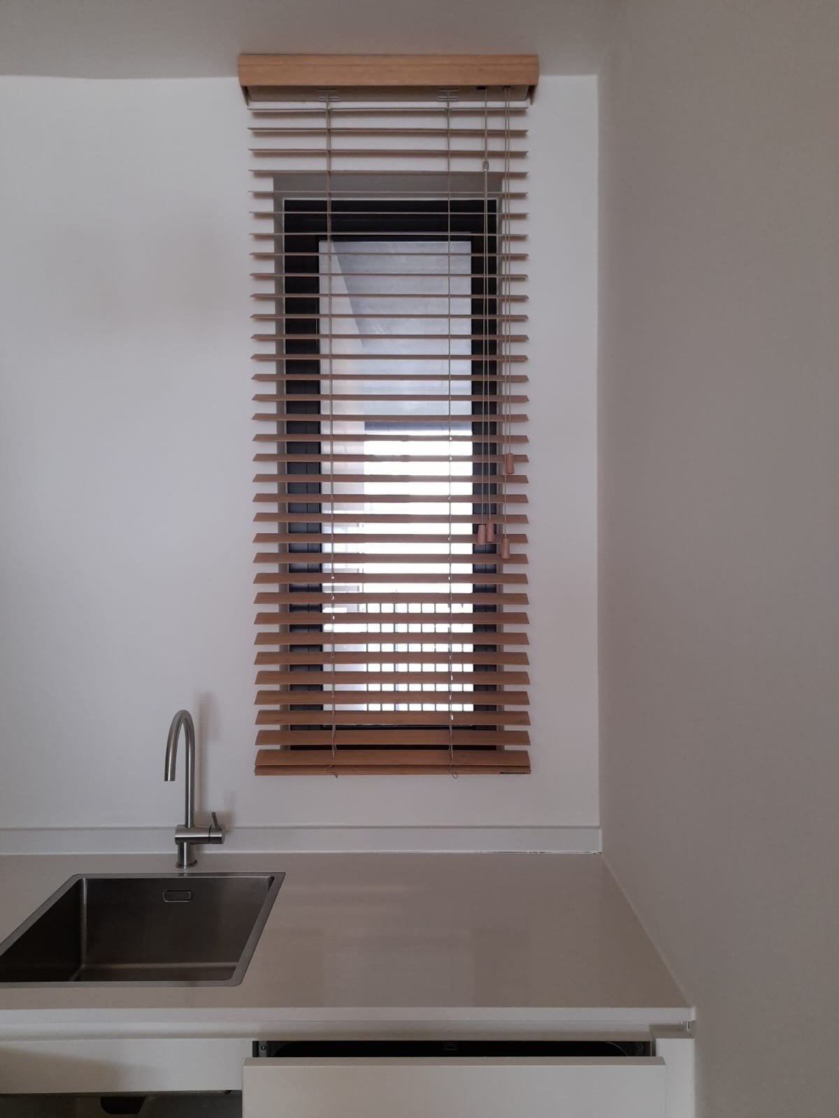 Lamellen horizontaal Louverdrape bamboe, Autres marques, Commande par cordon, Bambou, Lames