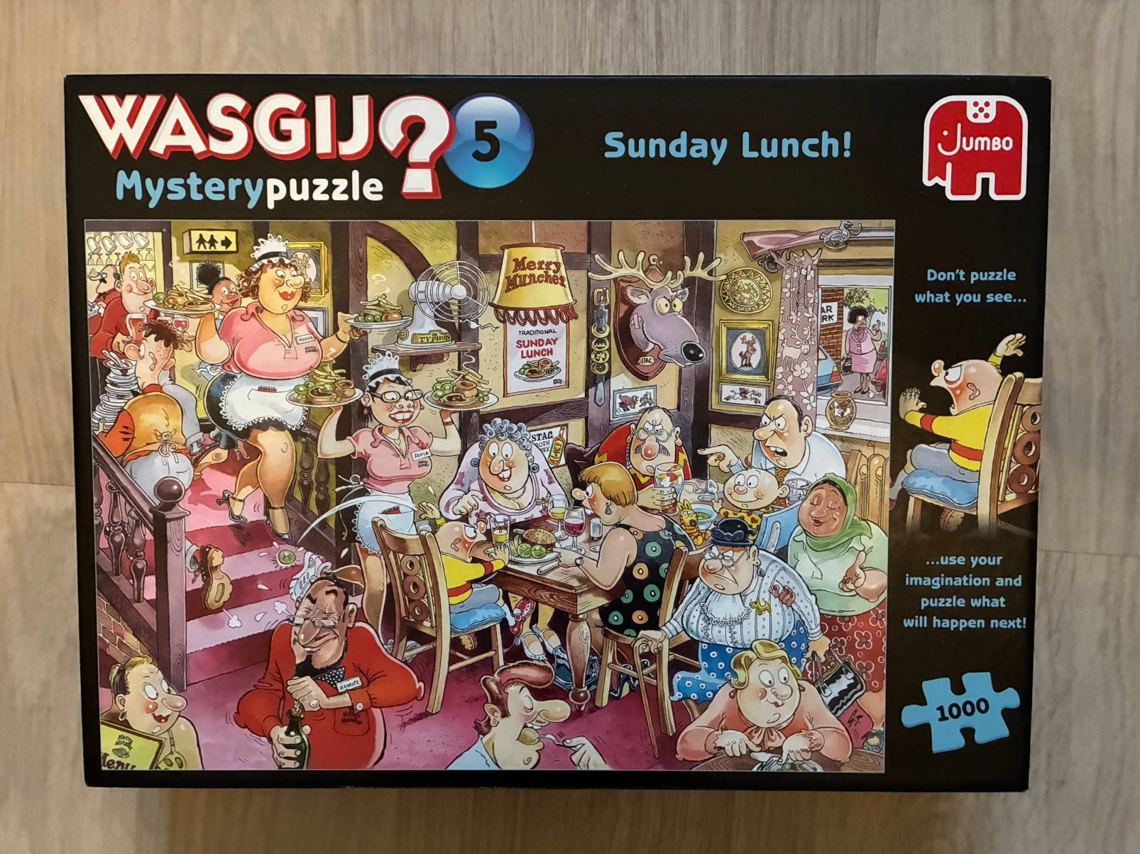 Wasgij puzzel 1000 stukjes, Ophalen, 500 t/m 1500 stukjes, Zo goed als nieuw, Legpuzzel