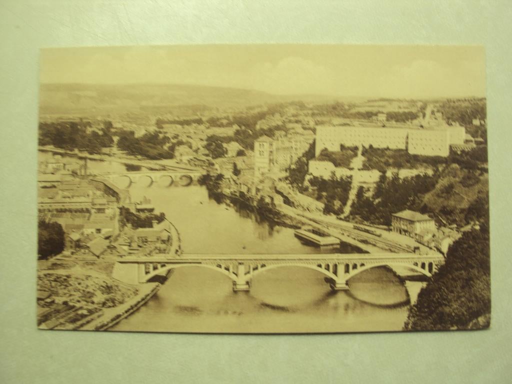 55432 - HUY - VUE GENERALE ET LE NOUVEAU PONT - ZIE 2 FOTO'S, Verzenden