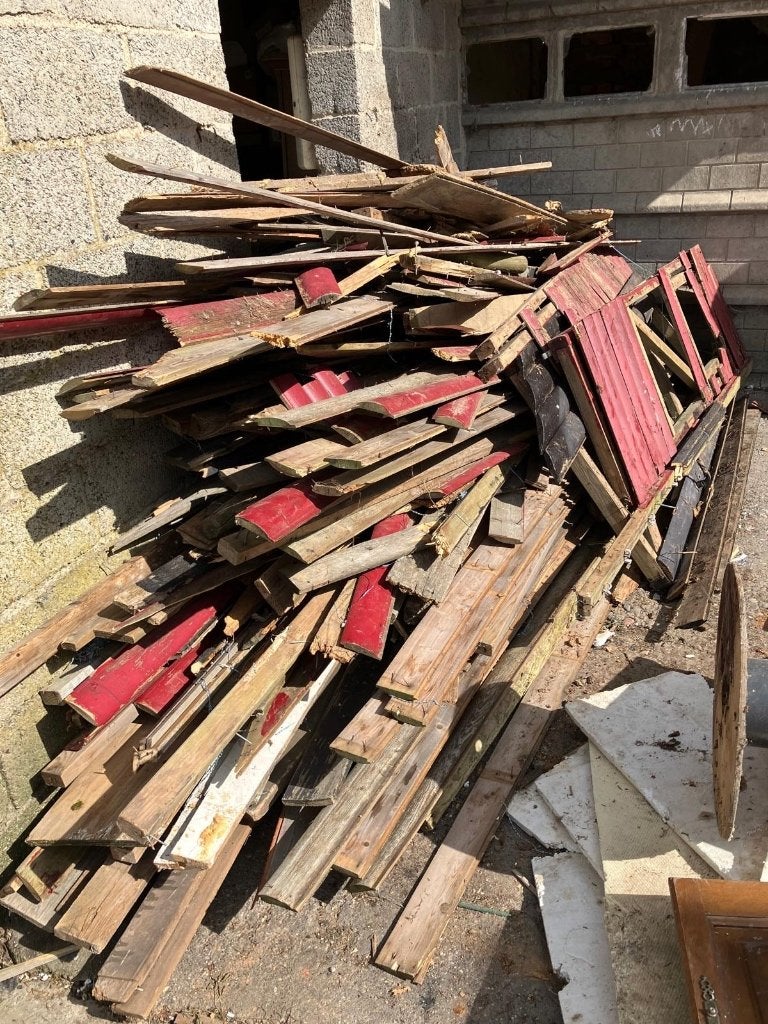 Gratis hout, Tuin en Terras, Ophalen