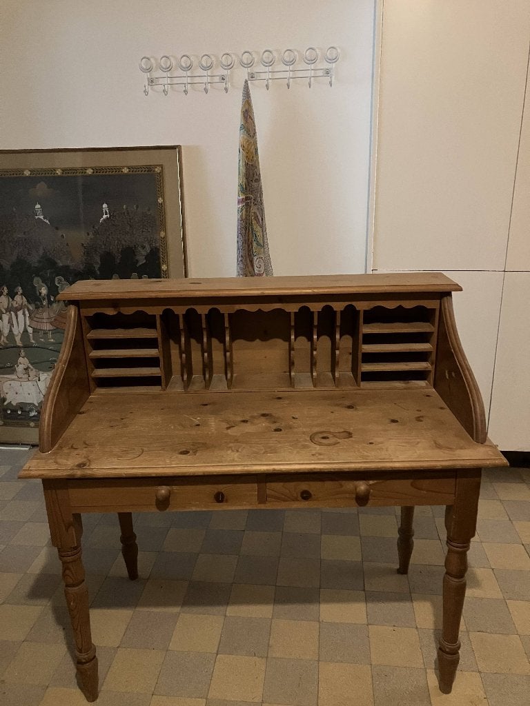 bureau, Utilisé, Avec tiroirs, 113 cm, Bois