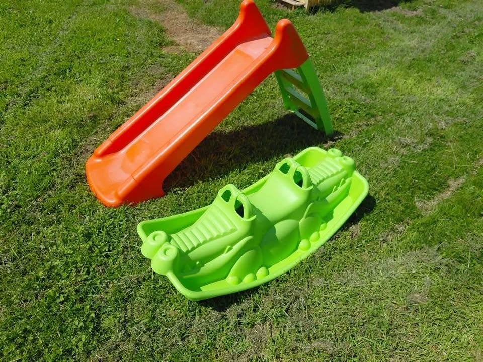Toboggan Smoby + dino balançoire., Enfants & Bébés, Enlèvement, Toboggan