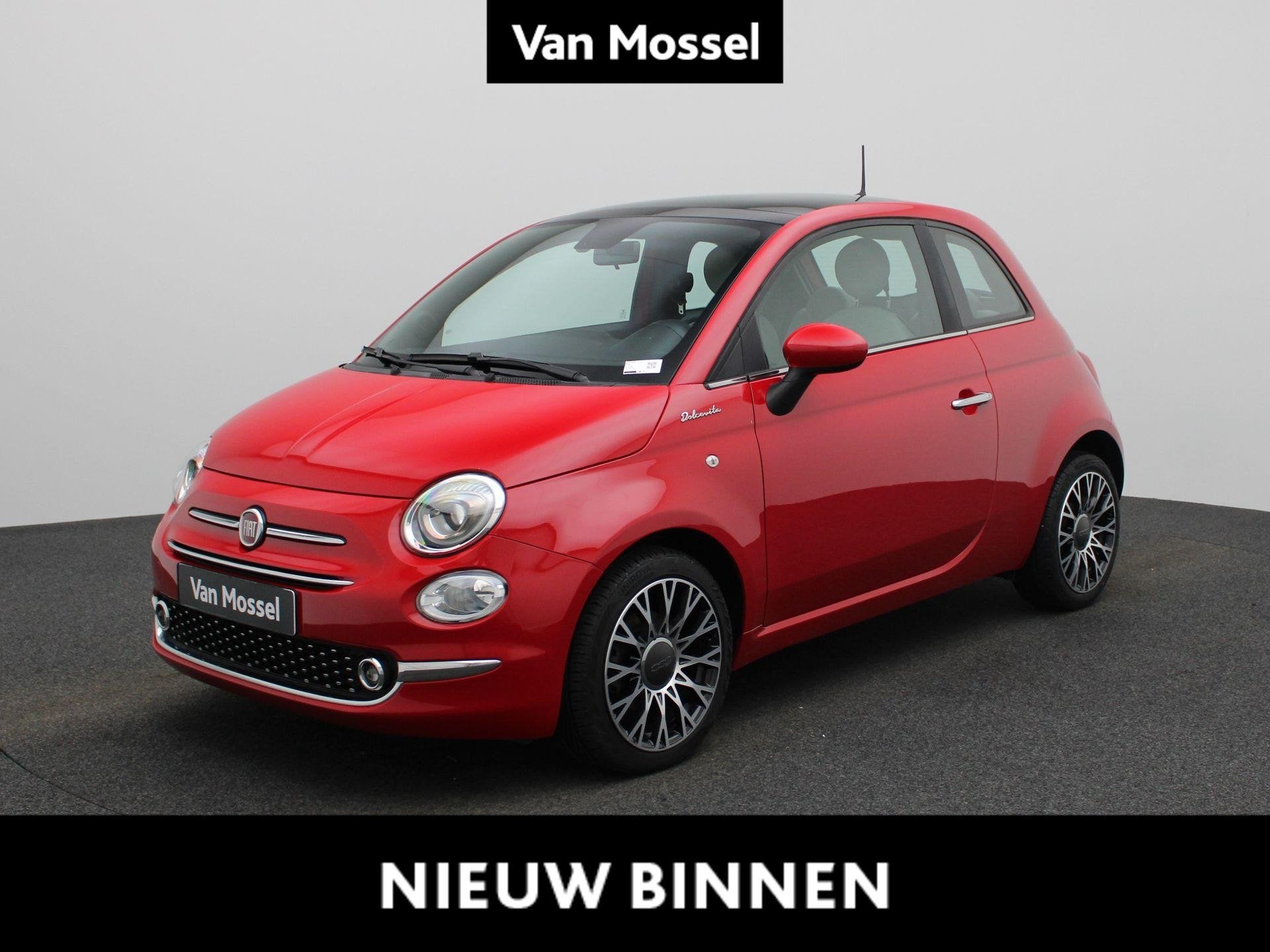 Fiat 500 1.0 Hybrid 70 Dolce Vita, Rouge, 980 kg, Entreprise, 69 ch
