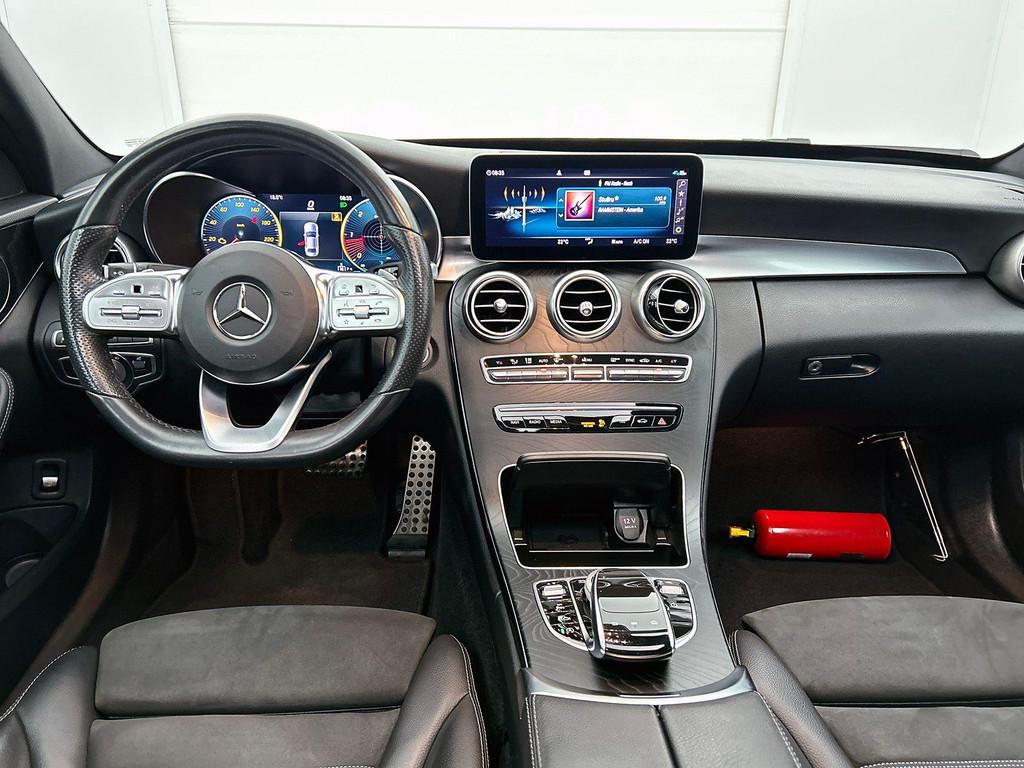 Mercedes-Benz C-Klasse 200 D Berline AMG Line | Panoramisch, Auto's, Automaat, 4 deurs, 4 cilinders, Wit