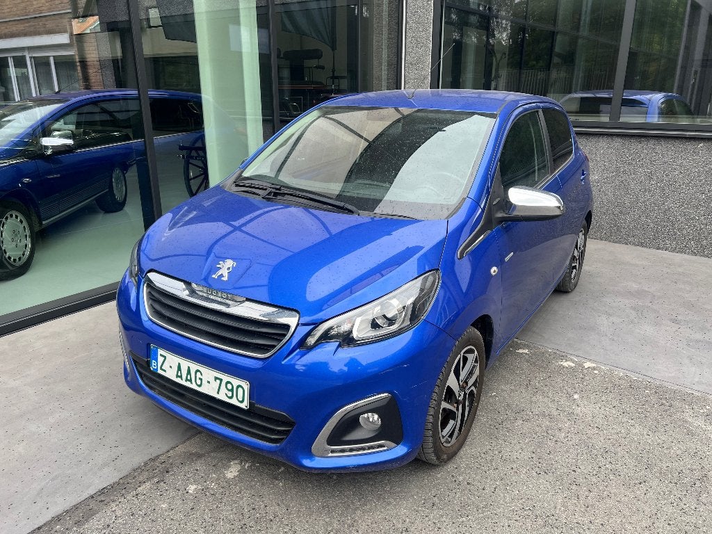 Peugeot 108 STYLE 1.0vti bj2020 airco elec ruiten 44000 km !, Auto's, Peugeot, Voorwielaandrijving, Stof, Blauw, Bedrijf