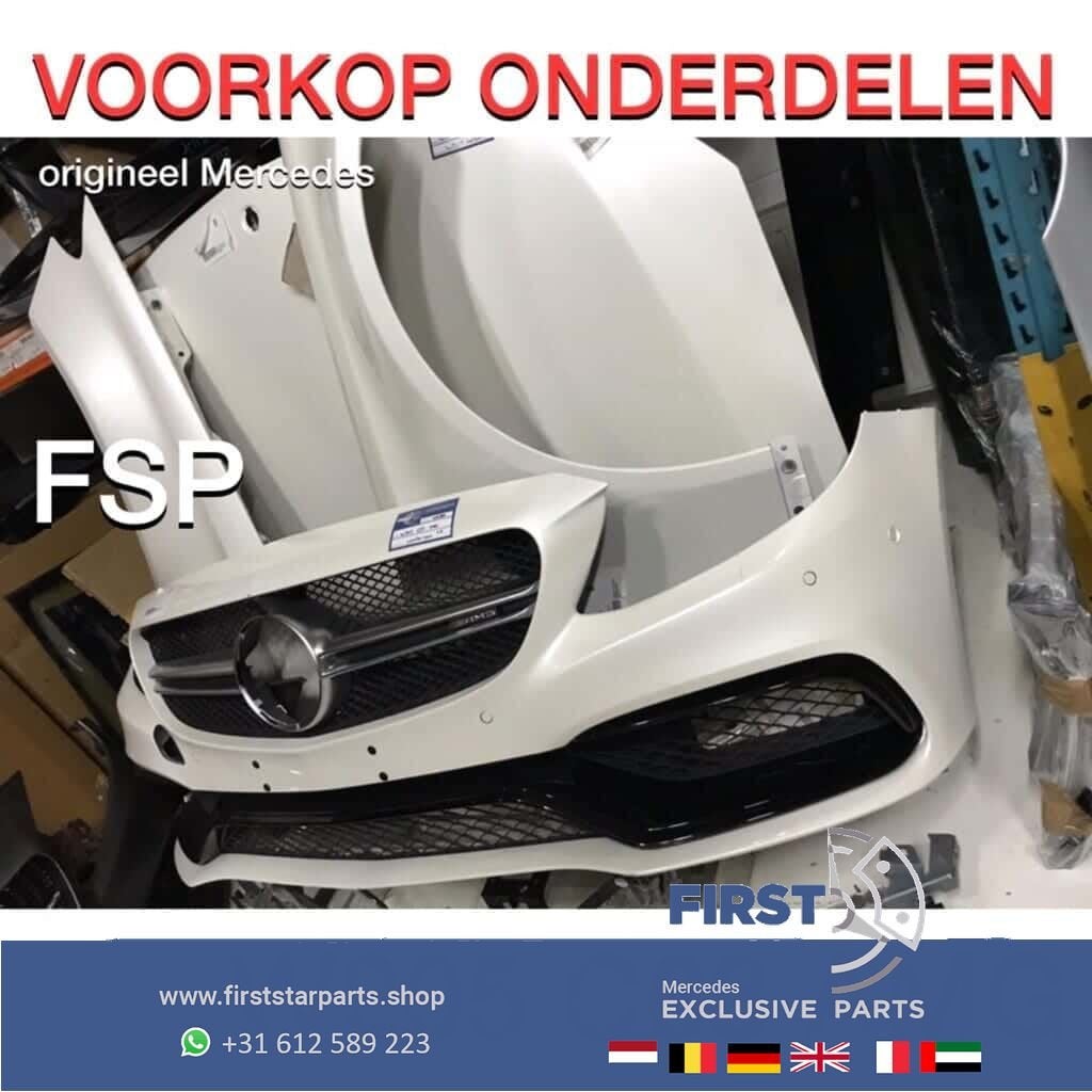 C205 C63 AMG Voorkop delen plaatwerk parelmoer wit Front Mer, Utilisé, -, Avant, -