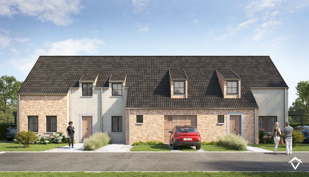 Nieuwbouw met 3 slaapkamers en garage Langemark-Poelkapelle, Immo, Tot 200 m², 3 kamers, Tussenwoning, Provincie West-Vlaanderen