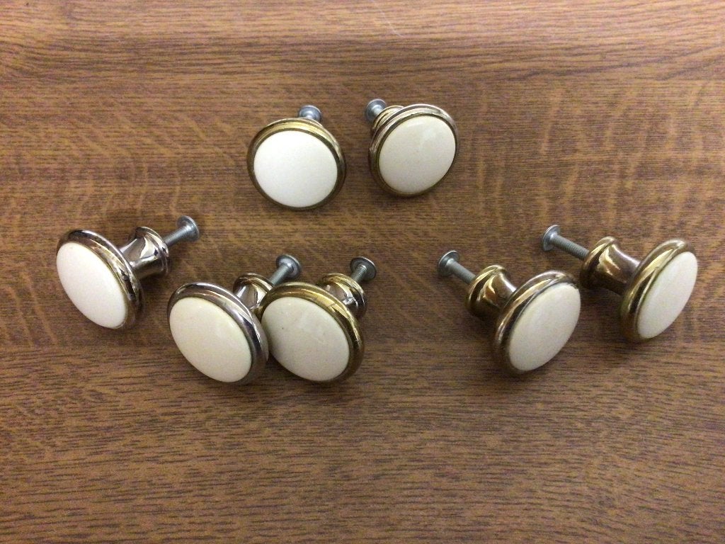 Lot de 7 poignées portes de meubles, Ophalen, Gebruikt