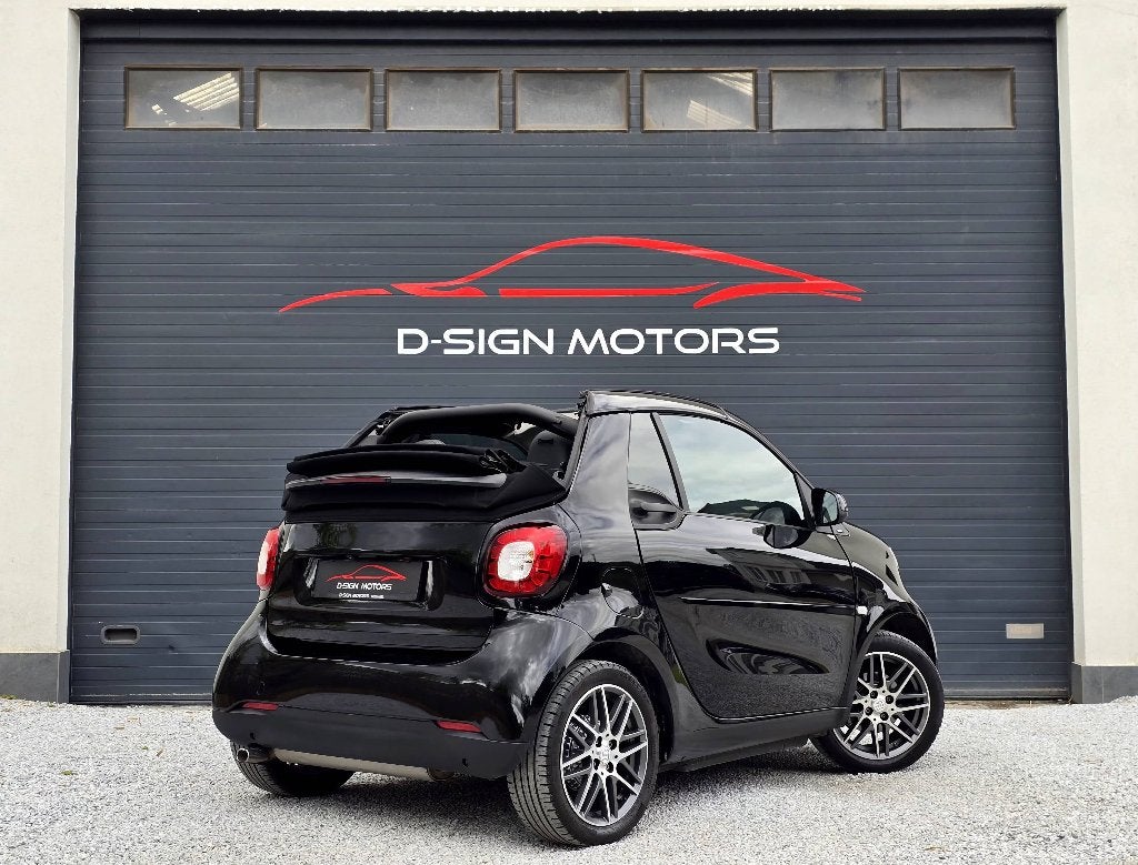 SMART FORTWO CABRIO 0.9 TURBO DCT (90pk) PRIME 2016 34.661km, Auto's, Automaat, Achterwielaandrijving, Cabriolet, Zwart