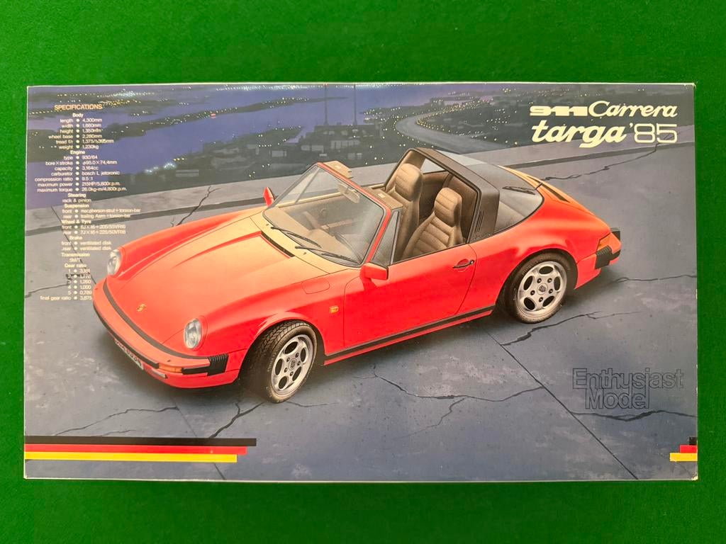 Porsche 911 Carrera Targa 1985 Tamiya 1/24, Enlèvement, Comme neuf, Voiture, Fujimi