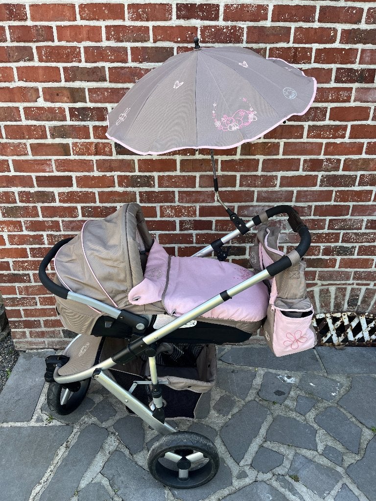 Ensemble trio Noukies : Poussette - Nacelle - Maxi cosi -, Enfants & Bébés, Enlèvement, Comme neuf, Poussette combi