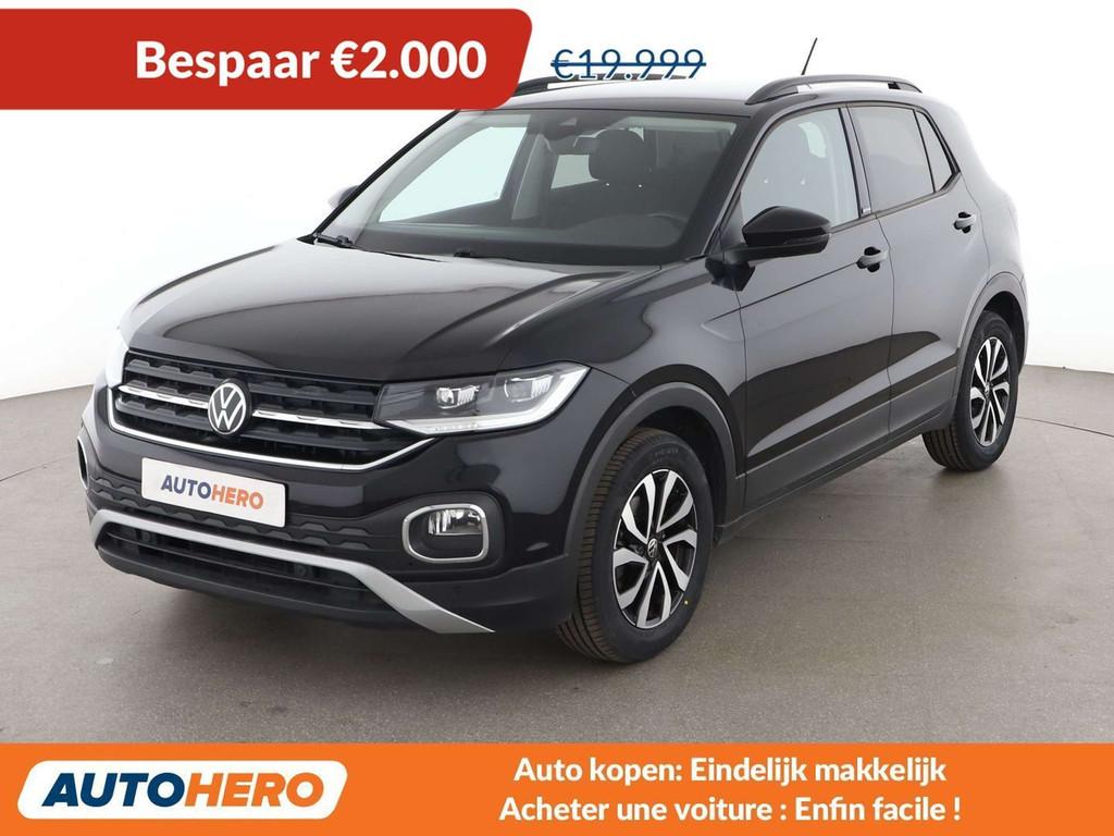 Volkswagen T-Cross 1.0 TSI Active (automatique), Autos, Euro 6, 1290 kg, Noir, 5 portes