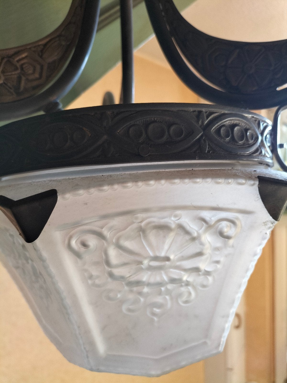 Superbe lustre 3 b Art Nouveau, Enlèvement