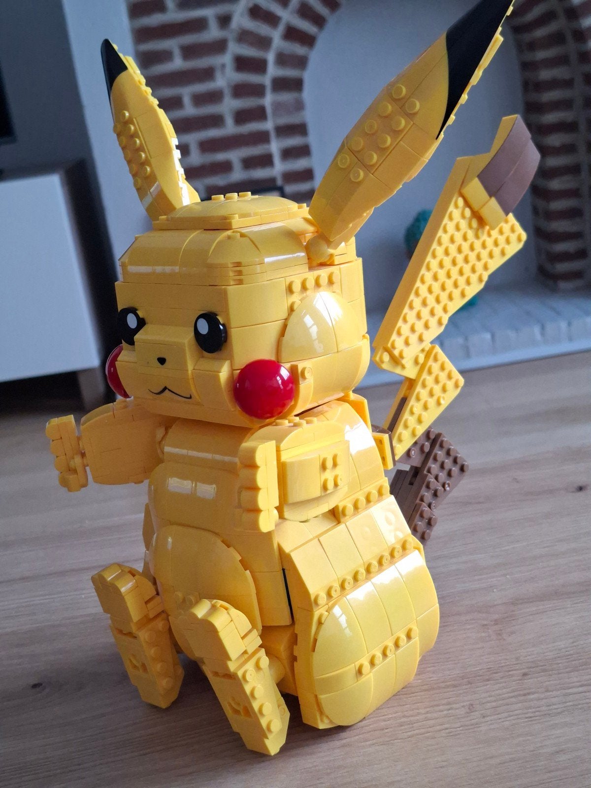 Grand Pikachu Pokemon de Mega Construx (type Lego), Enlèvement ou Envoi, Utilisé, Instructions incluses, Ensemble complet