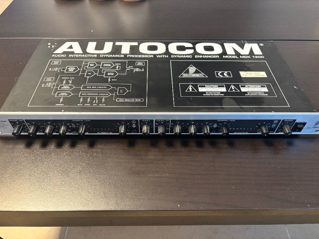 Behringer AUTOCOM MDX 1200 stereo compressor limiter gate, Muziek en Instrumenten, Effecten, Ophalen of Verzenden, Gebruikt, Compressor
