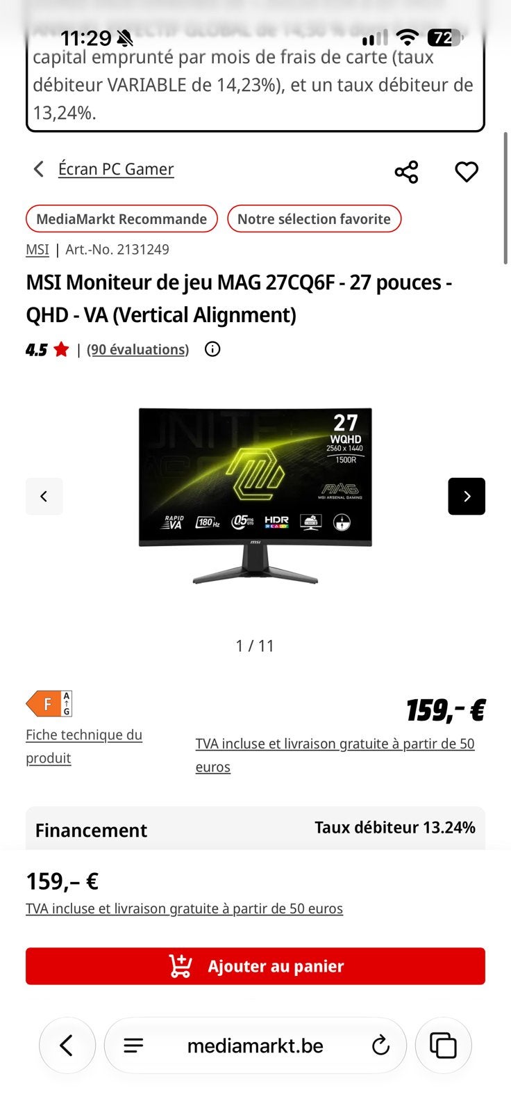 Scherm, Ophalen, Zo goed als nieuw