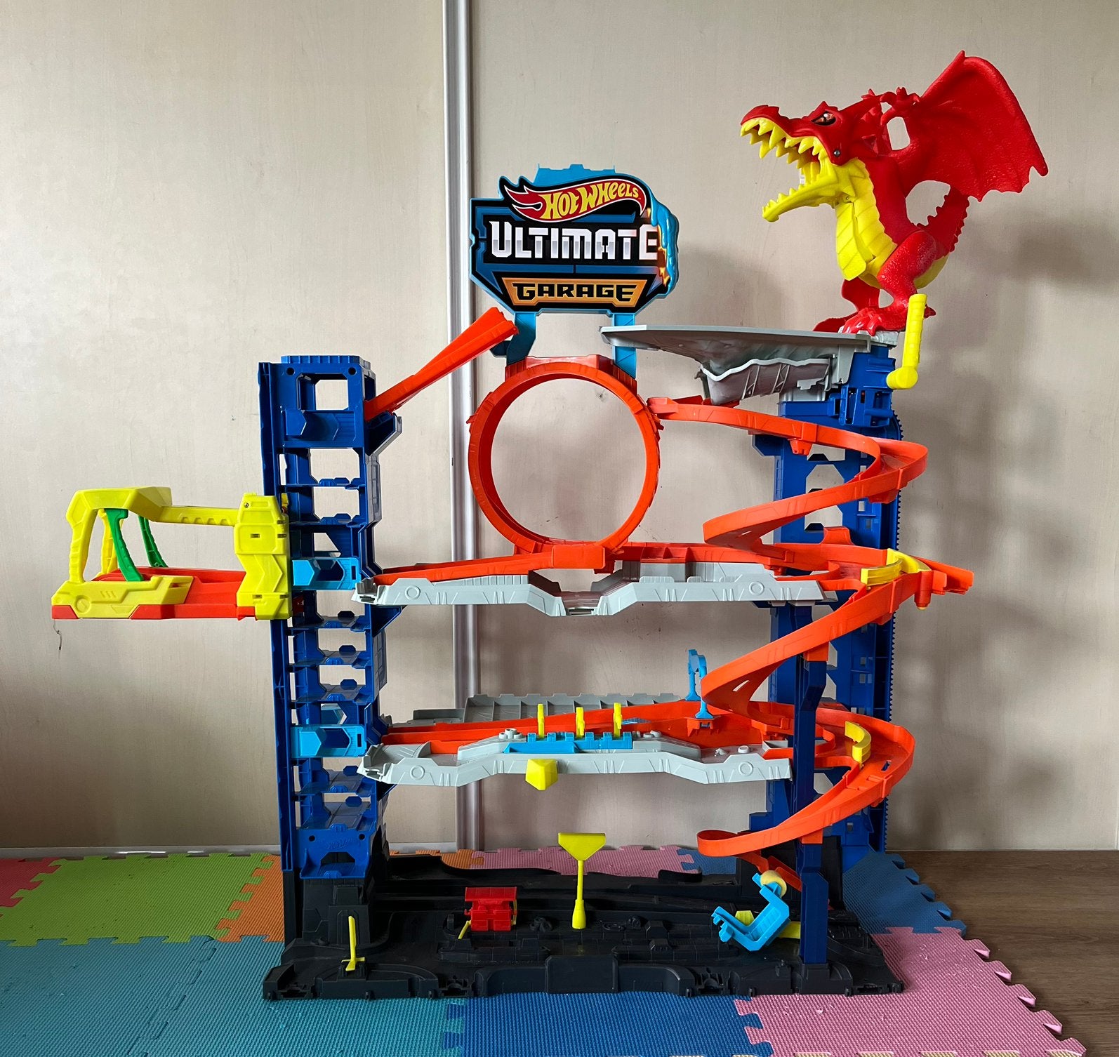 Hot Wheels - City Ultieme Garage Speelset, Enlèvement, Comme neuf, Hot Wheels