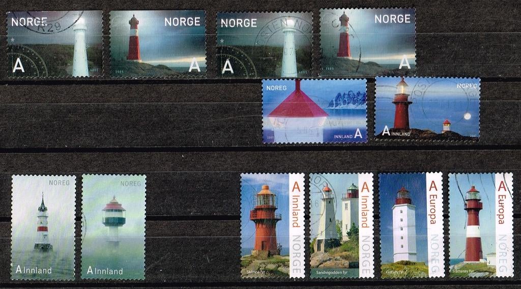 Postzegels uit Noorwegen - K 5697 - vuurtorens, Postzegels en Munten, Postzegels | Europa | Scandinavië, Verzenden, Noorwegen
