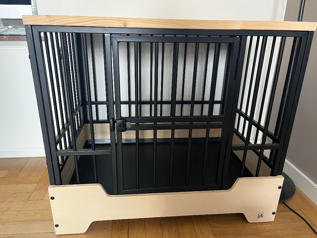 Hondenbench designed by Lotte maat M, Dieren en Toebehoren, Ophalen of Verzenden, Zo goed als nieuw, Overige