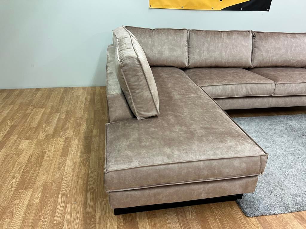 Fauteuil d'angle en velours - Neuf - Livraison - SofaCycle, Neuf, Enlèvement ou Envoi, SofaCycle, Tissus
