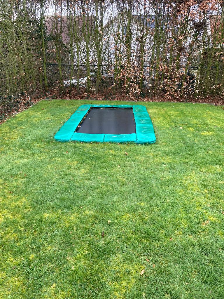 Rechthoekige ingraaftrampoline Akrobat Orbit 305x183, Ophalen, Gebruikt