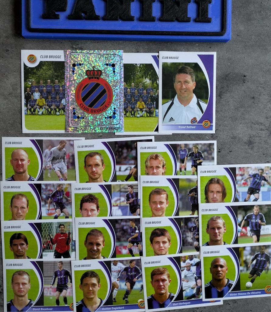 Autocollants de football Panini 2005 19X CLUB BRUGGE 2005, Envoi, Neuf