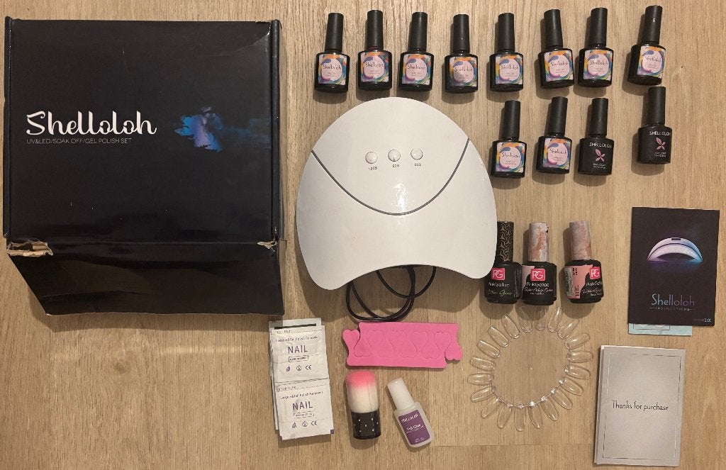 UV LED Gel Polish Set – Complete Kit in Box, Ophalen of Verzenden, Gebruikt