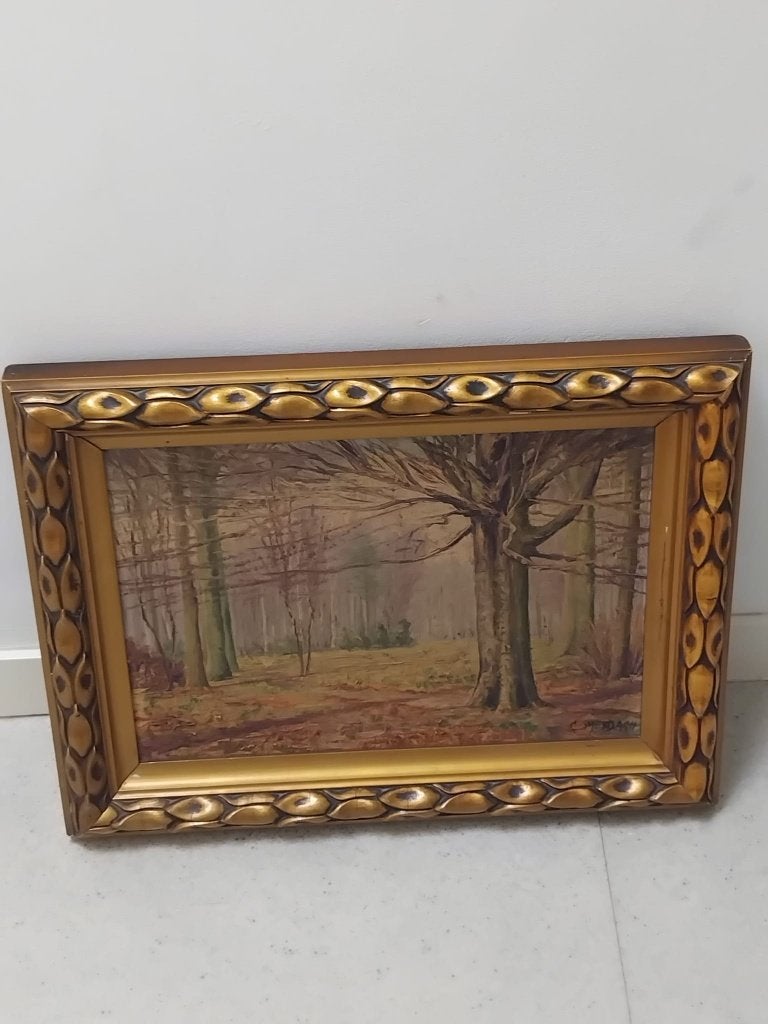 Antieke schilderij kunst, Ophalen, Klassiek, Landschap, Doek